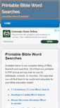 Mobile Screenshot of printablebiblewordsearch.com